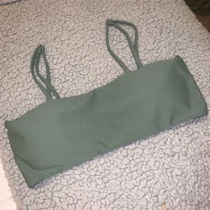 Green bikini top. Never worn